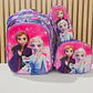 COMBO PRIMARIA DE 3PZ MOCHILA CON LUZ LED  + LONCHERA + LAPICERA (VARIOS PERSONAJES )MOD# HL2416 - Miniatura 13