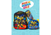 COMBO PRIMARIA DE 3PZ MOCHILA CON LUZ LED  + LONCHERA + LAPICERA (VARIOS PERSONAJES ) MOD# HL2414 🧮⚽