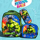 COMBO PRIMARIA DE 3PZ MOCHILA CON LUZ LED  + LONCHERA + LAPICERA (VARIOS PERSONAJES ) MOD# HL2414 🧮⚽ - Miniatura 3