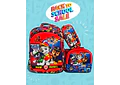 COMBO PRIMARIA DE 3PZ MOCHILA CON LUZ LED  + LONCHERA + LAPICERA (VARIOS PERSONAJES ) MOD# HL2414 🧮⚽
