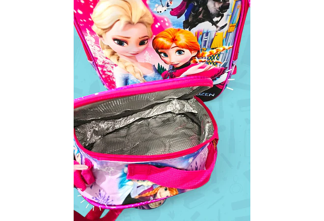 COMBO PRIMARIA DE 3PZ MOCHILA CON LUZ LED  + LONCHERA + LAPICERA (VARIOS PERSONAJES ) MOD# HL2414 🧮⚽