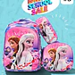 COMBO PRIMARIA DE 3PZ MOCHILA CON LUZ LED  + LONCHERA + LAPICERA (VARIOS PERSONAJES ) MOD# HL2414 🧮⚽ - Miniatura 12
