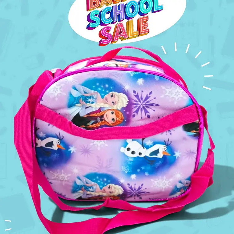 COMBO PRIMARIA DE 3PZ MOCHILA CON LUZ LED  + LONCHERA + LAPICERA (VARIOS PERSONAJES ) MOD# HL2414 🧮⚽ 13