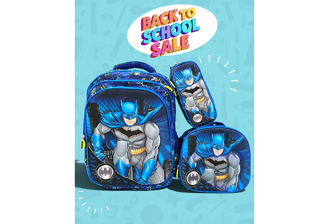 COMBO PRIMARIA DE 3PZ MOCHILA CON LUZ LED  + LONCHERA + LAPICERA (VARIOS PERSONAJES ) MOD# HL2414 🧮⚽