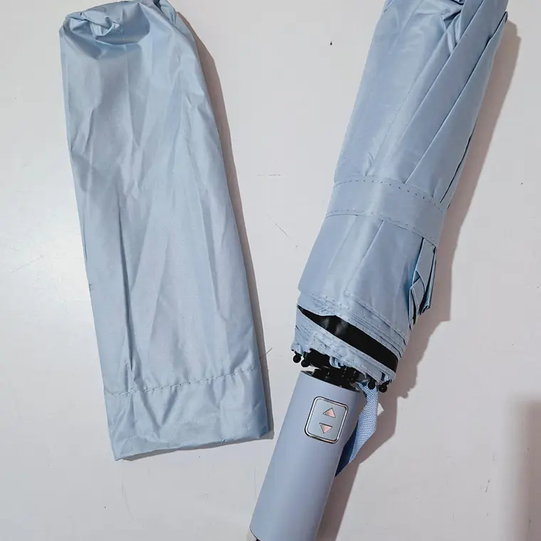 SOMBRILLA DE BOLSILLO AUTOMÁTICA COLORES LISOS MOD# KS-11☂️☀️ 10