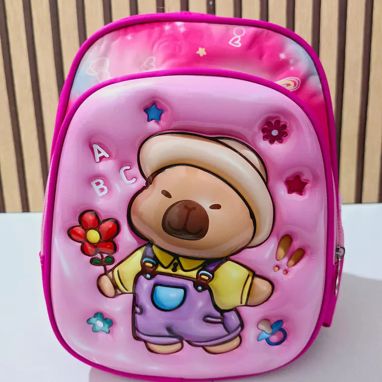 MOCHILITA PARA PREESCOLAR DISEÑO CAPIBARA MOD# K1038🗃️🎒 2