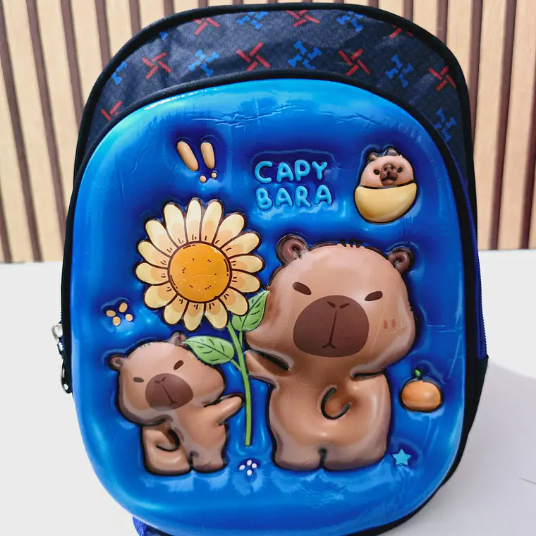 MOCHILITA PARA PREESCOLAR DISEÑO CAPIBARA MOD# K1038🗃️🎒 4