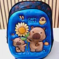 MOCHILITA PARA PREESCOLAR DISEÑO CAPIBARA MOD# K1038🗃️🎒 - Miniatura 4