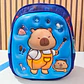 MOCHILITA PARA PREESCOLAR DISEÑO CAPIBARA MOD# K1038🗃️🎒 - Miniatura 6