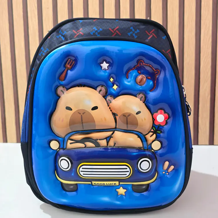MOCHILITA PARA PREESCOLAR DISEÑO CAPIBARA MOD# K1038🗃️🎒 8