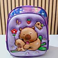 MOCHILITA PARA PREESCOLAR DISEÑO CAPIBARA MOD# K1038🗃️🎒 - Miniatura 9