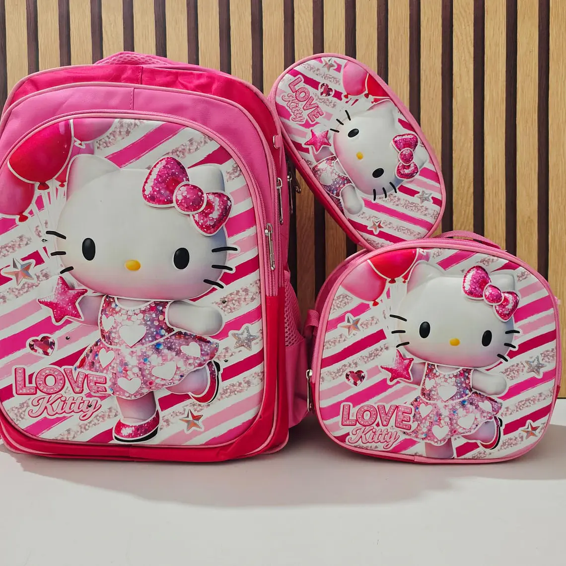 COMBO MOCHILA CON LUZ LED + LONCHERA TÉRMICA+ LAPICERA PARA PRIMARIA MOD# S16-2608🗃️🎒 4