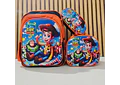 COMBO MOCHILA CON LUZ LED + LONCHERA TÉRMICA+ LAPICERA PARA PRIMARIA MOD# S16-2608🗃️🎒