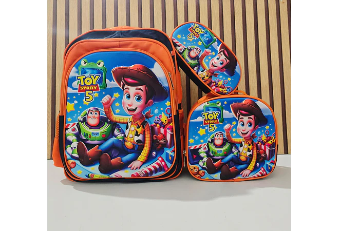 COMBO MOCHILA CON LUZ LED + LONCHERA TÉRMICA+ LAPICERA PARA PRIMARIA MOD# S16-2608🗃️🎒
