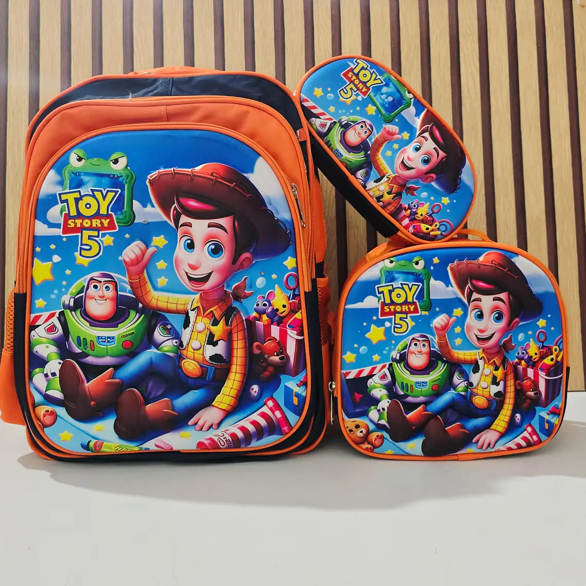 COMBO MOCHILA CON LUZ LED + LONCHERA TÉRMICA+ LAPICERA PARA PRIMARIA MOD# S16-2608🗃️🎒 6