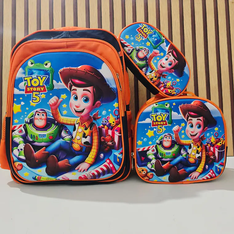 COMBO MOCHILA CON LUZ LED + LONCHERA TÉRMICA+ LAPICERA PARA PRIMARIA MOD# S16-2608🗃️🎒 6