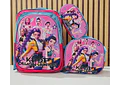 COMBO MOCHILA CON LUZ LED + LONCHERA TÉRMICA+ LAPICERA PARA PRIMARIA MOD# S16-2608🗃️🎒