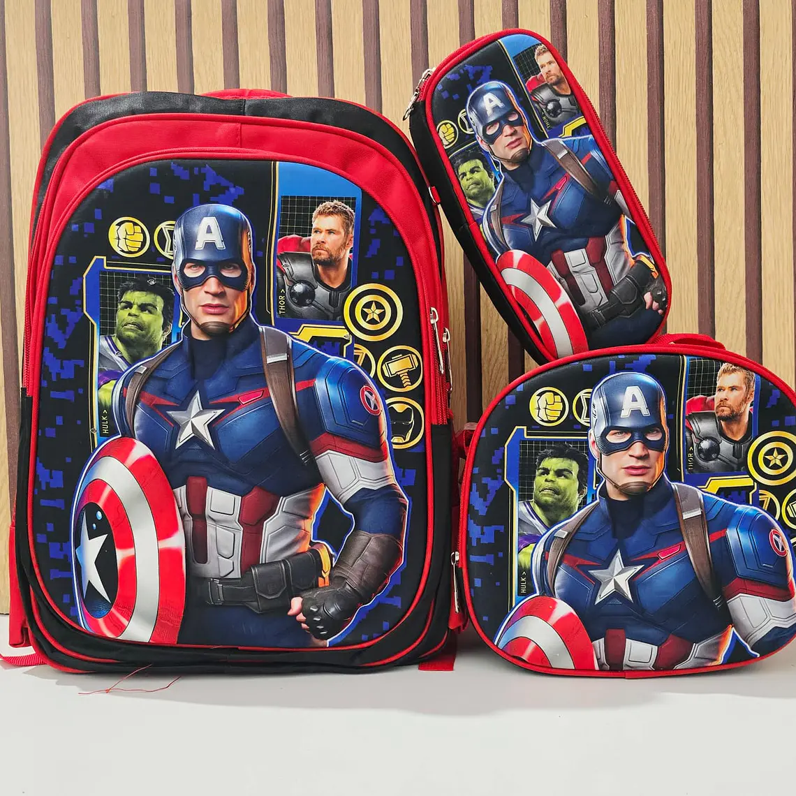 COMBO MOCHILA CON LUZ LED + LONCHERA TÉRMICA+ LAPICERA PARA PRIMARIA MOD# S16-2608🗃️🎒 11