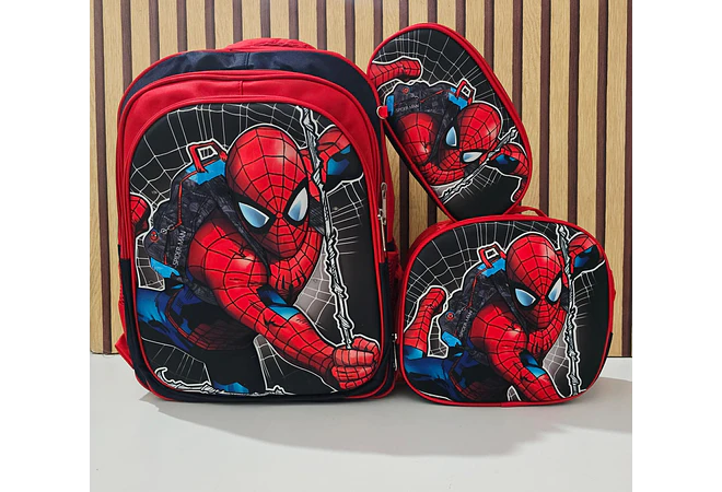 COMBO MOCHILA CON LUZ LED + LONCHERA TÉRMICA+ LAPICERA PARA PRIMARIA MOD# S16-2608🗃️🎒