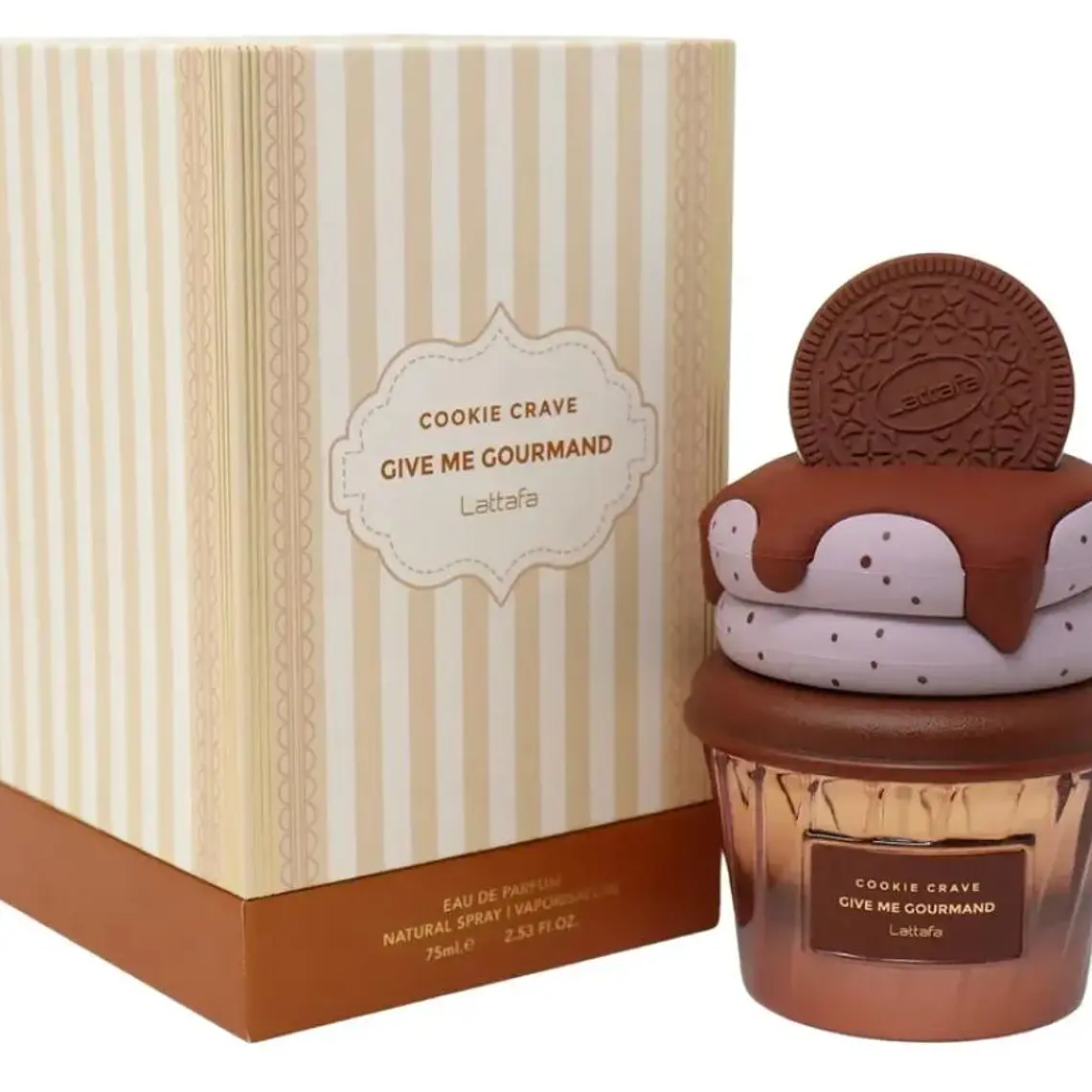 PERFUME IMITACIÓN HELADO GIVE ME GOURMAND LATTAFA DAMA MOD# PF75 9