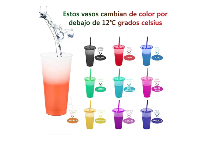 PAQ. DE 10 ó 20 PZ VASOS MÁGICOS MOD# YY-100A