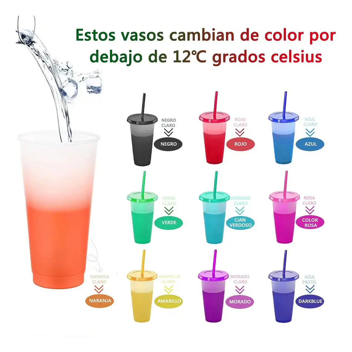 PAQ. DE 10 ó 20 PZ VASOS MÁGICOS MOD# YY-100A 3