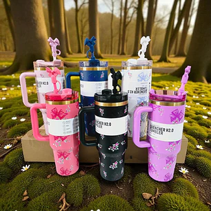 VASO TÉRMICO STANLEY MOÑO/FLORES DE 1.18L MOD# 40-VM040