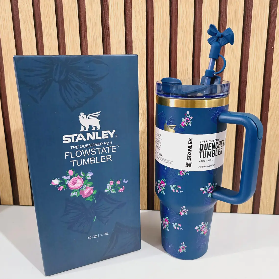 VASO TÉRMICO STANLEY MOÑO/FLORES DE 1.18L MOD# 40-VM040 3