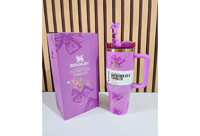 VASO TÉRMICO STANLEY MOÑO/FLORES DE 1.18L MOD# 40-VM040