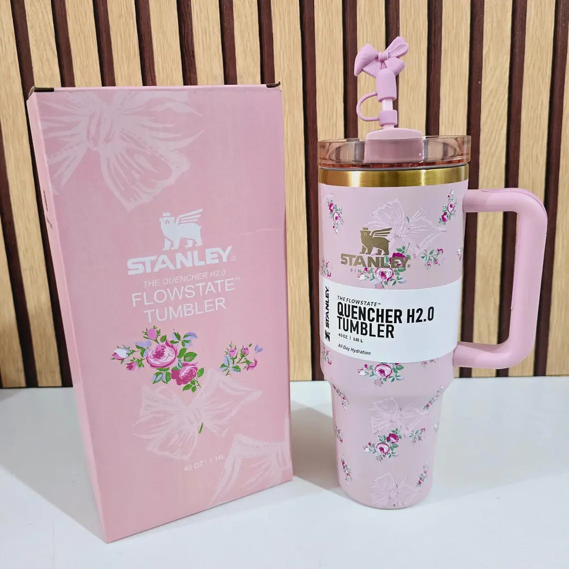 VASO TÉRMICO STANLEY MOÑO/FLORES DE 1.18L MOD# 40-VM040 9