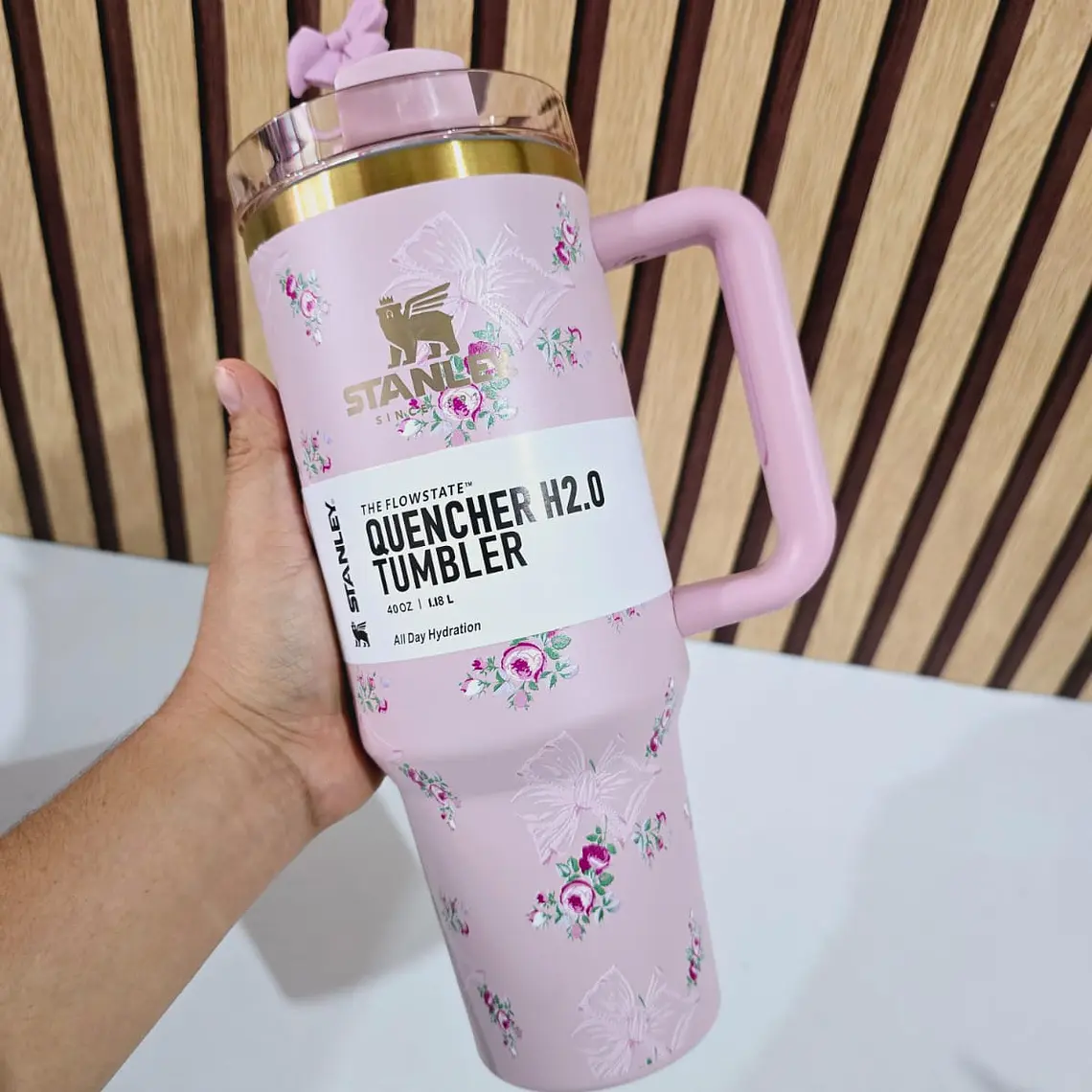 VASO TÉRMICO STANLEY MOÑO/FLORES DE 1.18L MOD# 40-VM040 10