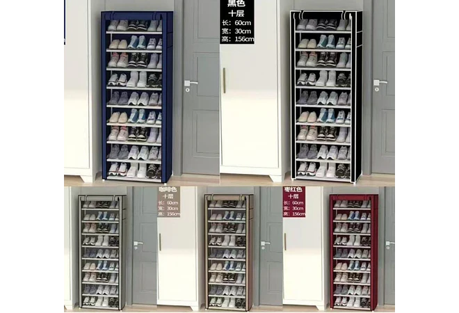 ORGANIZADOR  PARA ZAPATOS 9 NIVELES CON FORRO MOD# ZTA66