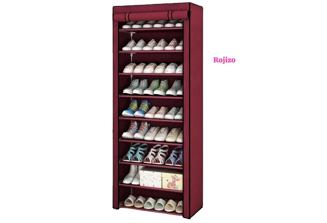 ORGANIZADOR  PARA ZAPATOS 9 NIVELES CON FORRO MOD# ZTA66