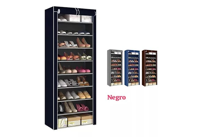 ORGANIZADOR  PARA ZAPATOS 9 NIVELES CON FORRO MOD# ZTA66