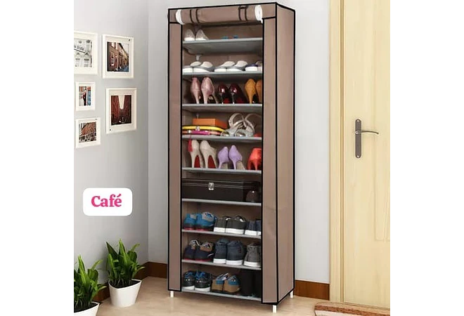 ORGANIZADOR  PARA ZAPATOS 9 NIVELES CON FORRO MOD# ZTA66