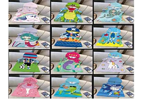 TOALLA CON CAPUCHA MICROFIBRA DIBUJOS MOD# 14T12