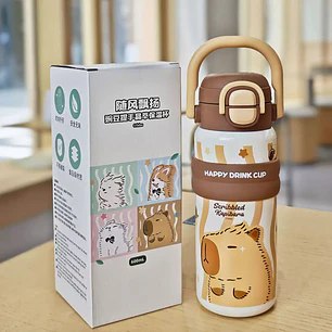 TERMO KAWAII 600ML REINO HAPPY MODEL #YIMI-BW-111