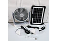 VENTILADOR SOLAR 4 EN 1 CON LUZ SOLAR, CAJITA VERDE MOD# PV-806