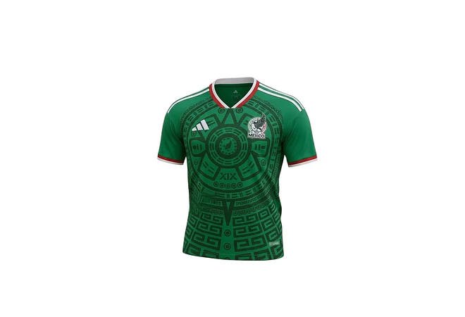 PLAYERA "ADIDAS JSY DE LA SELECCIÓN MEXICANA MOD# 106256 (Bordado logo adidas)