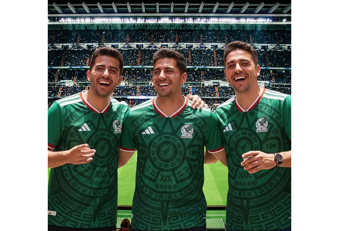 PLAYERA "ADIDAS JSY DE LA SELECCIÓN MEXICANA MOD# 106256 (Bordado logo adidas)