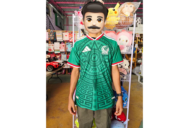 PLAYERA 1.1  "ADIDAS DE LA SELECCIÓN MEXICANA MOD# 106256 (LOGO PLASTIFICADOS)