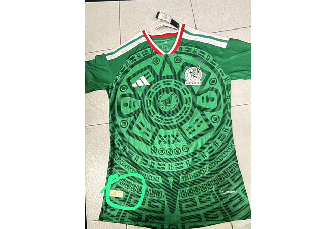 PLAYERA 1.1  "ADIDAS DE LA SELECCIÓN MEXICANA MOD# 106256 (LOGO PLASTIFICADOS)