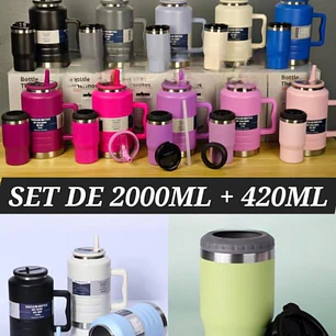NUEVO MODELO DUO TERMO CON VASO VACUUM BOTTLE DE 2 L Y 3000ML MOD# PYA-11- COPIAR