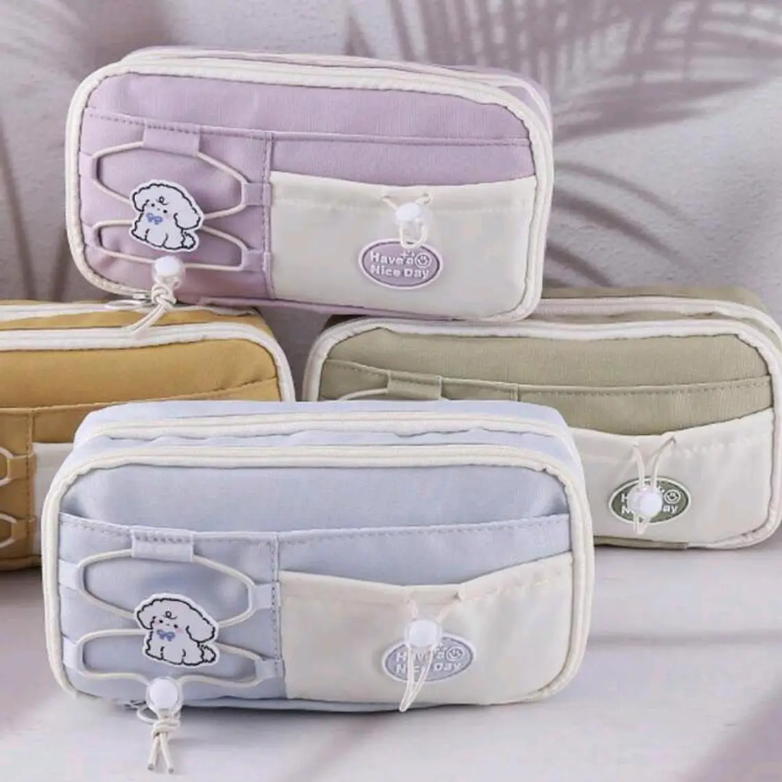 LAPICERA DOBLE CIERRE  KAWAII HAVE A NICE DAY L387-04 5