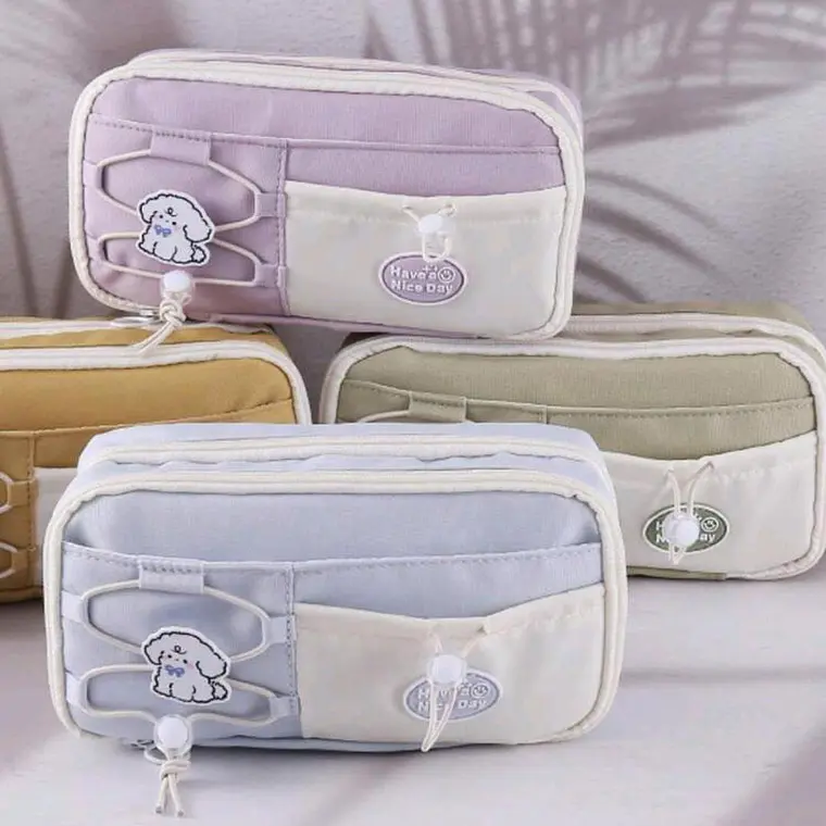 LAPICERA DOBLE CIERRE  KAWAII HAVE A NICE DAY L387-04 5