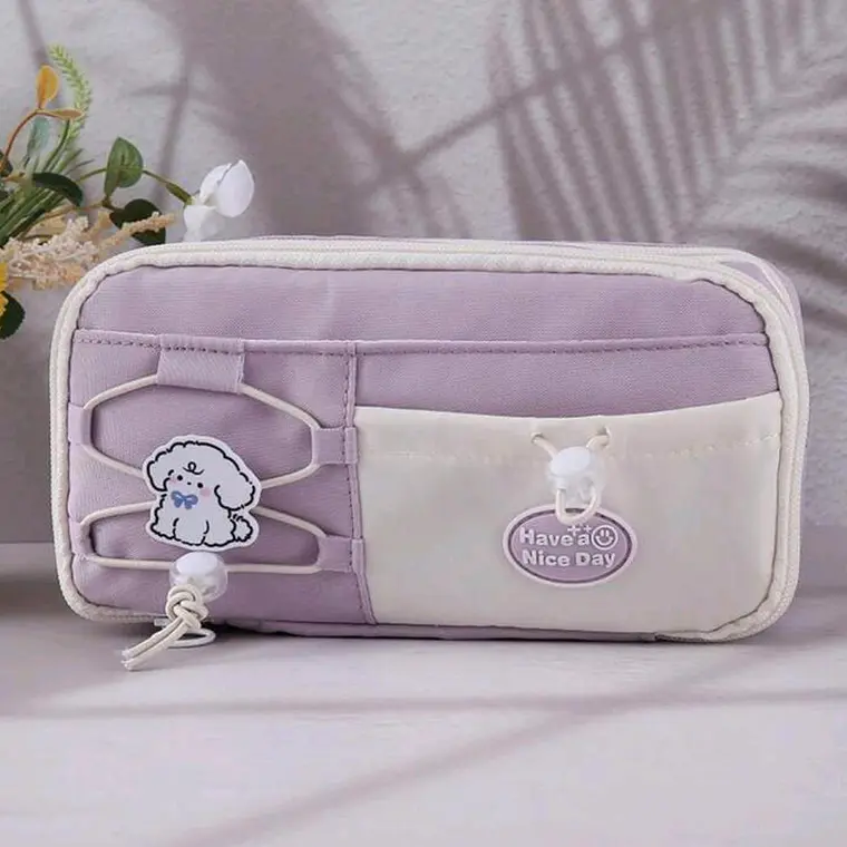 LAPICERA DOBLE CIERRE  KAWAII HAVE A NICE DAY L387-04 7