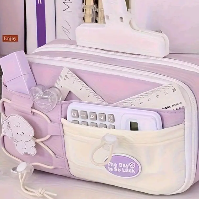 LAPICERA DOBLE CIERRE  KAWAII HAVE A NICE DAY L387-04 8