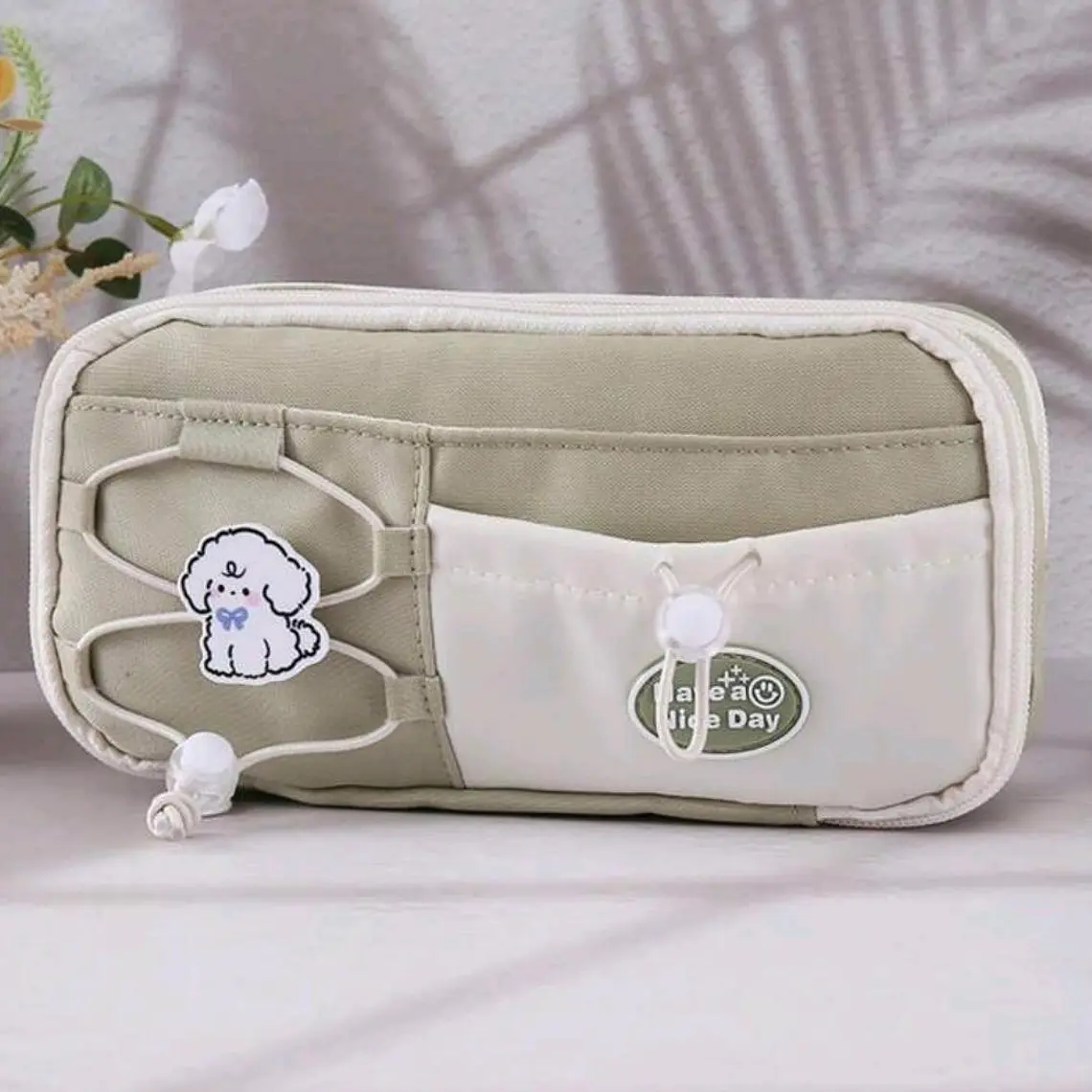 LAPICERA DOBLE CIERRE  KAWAII HAVE A NICE DAY L387-04 9