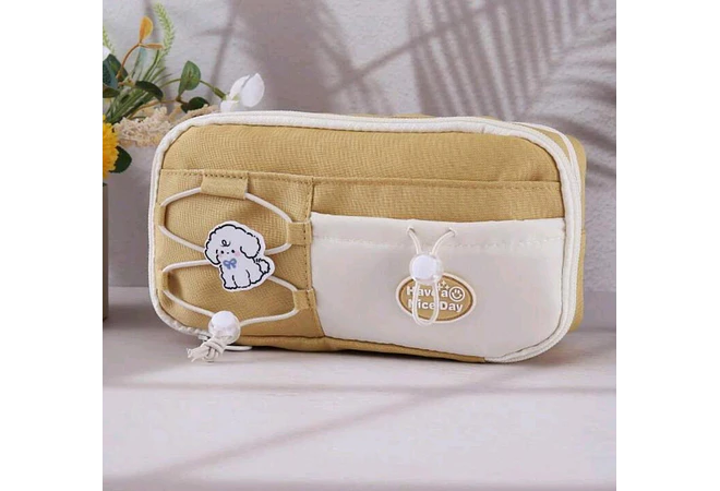 LAPICERA DOBLE CIERRE  KAWAII HAVE A NICE DAY L387-04