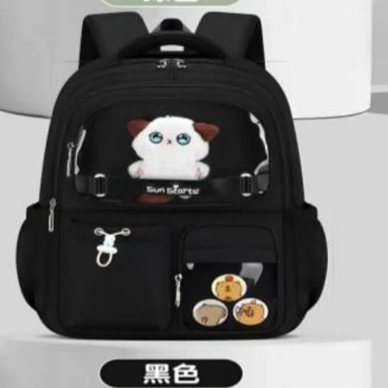 MOCHILA KAWAII SUN STARTS PREMIUM CON LLAVERO Y PIINES MOD# Y2763 3